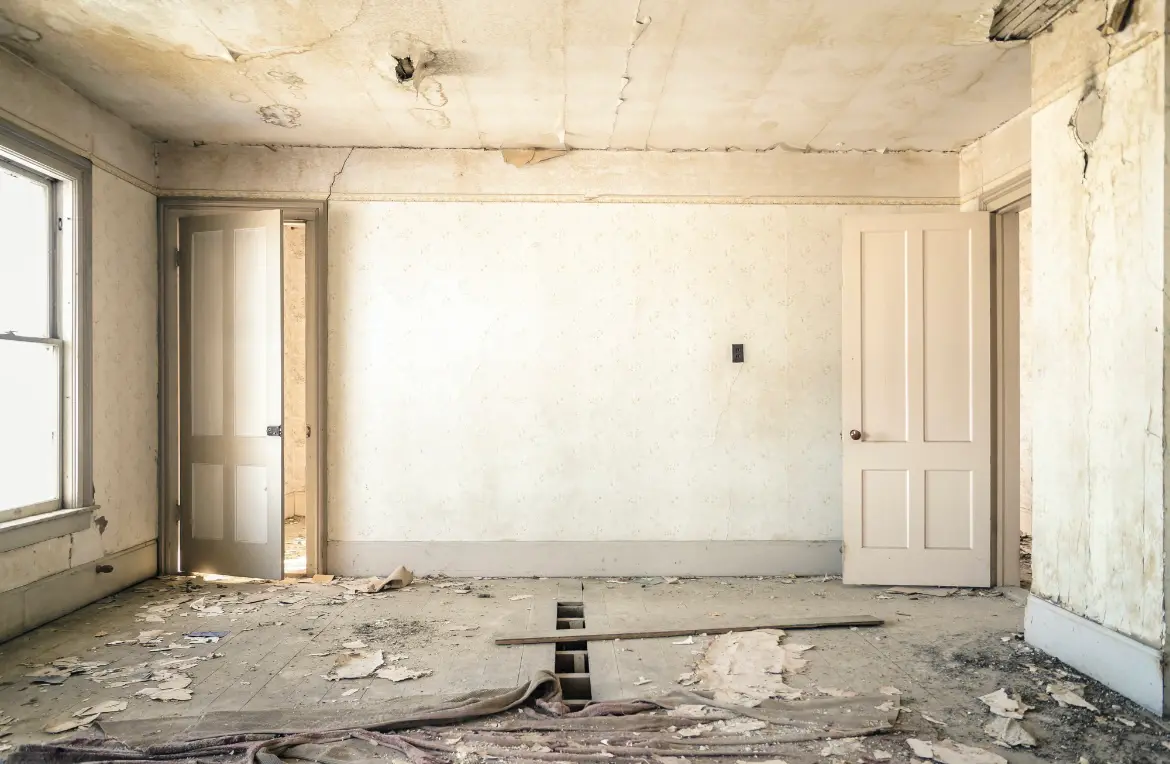 Waste disposal crew managing a cleanout project in St. Charles