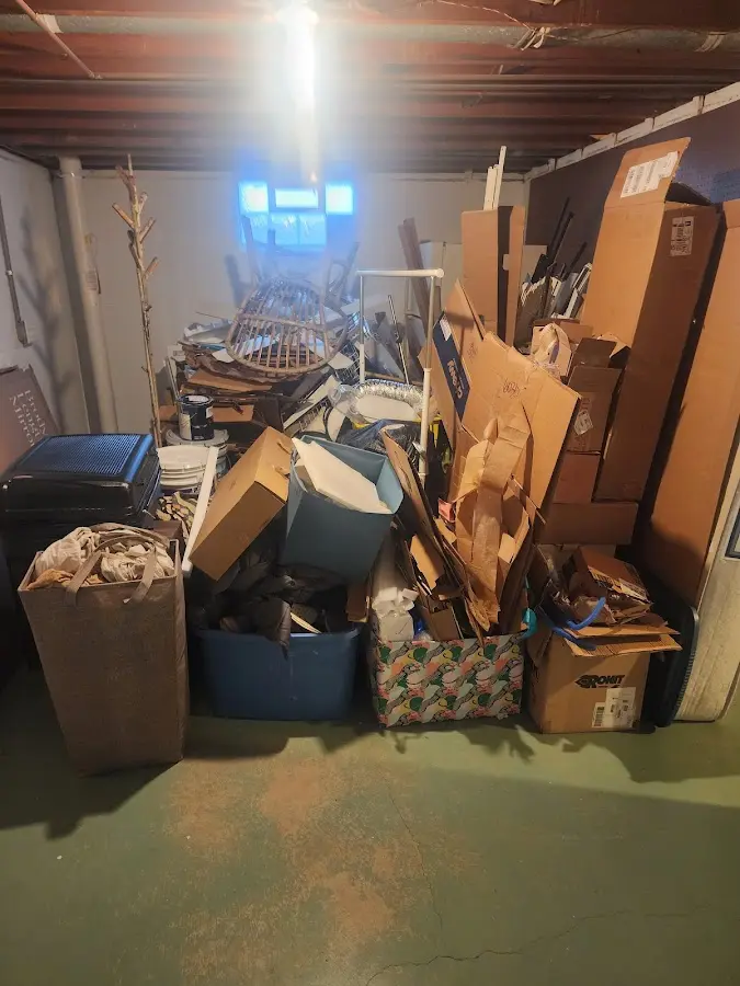 Roll-off dumpster container at job site for Construction Dumpster Rental in St. Charles